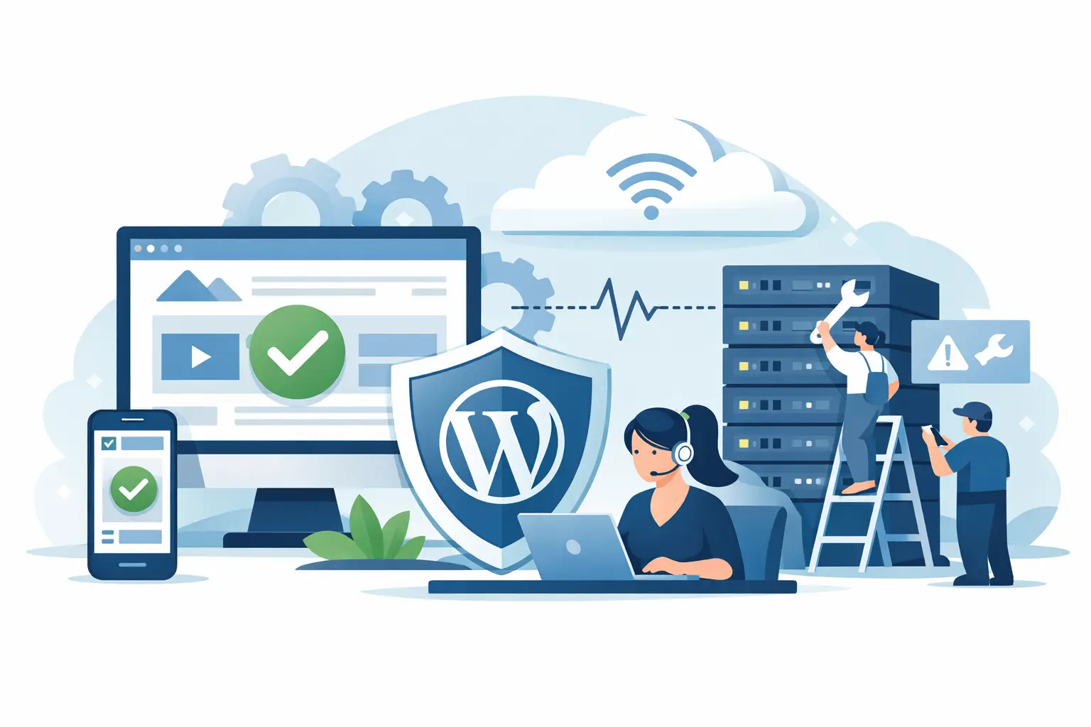 Website erreichbar halten mit WordPress