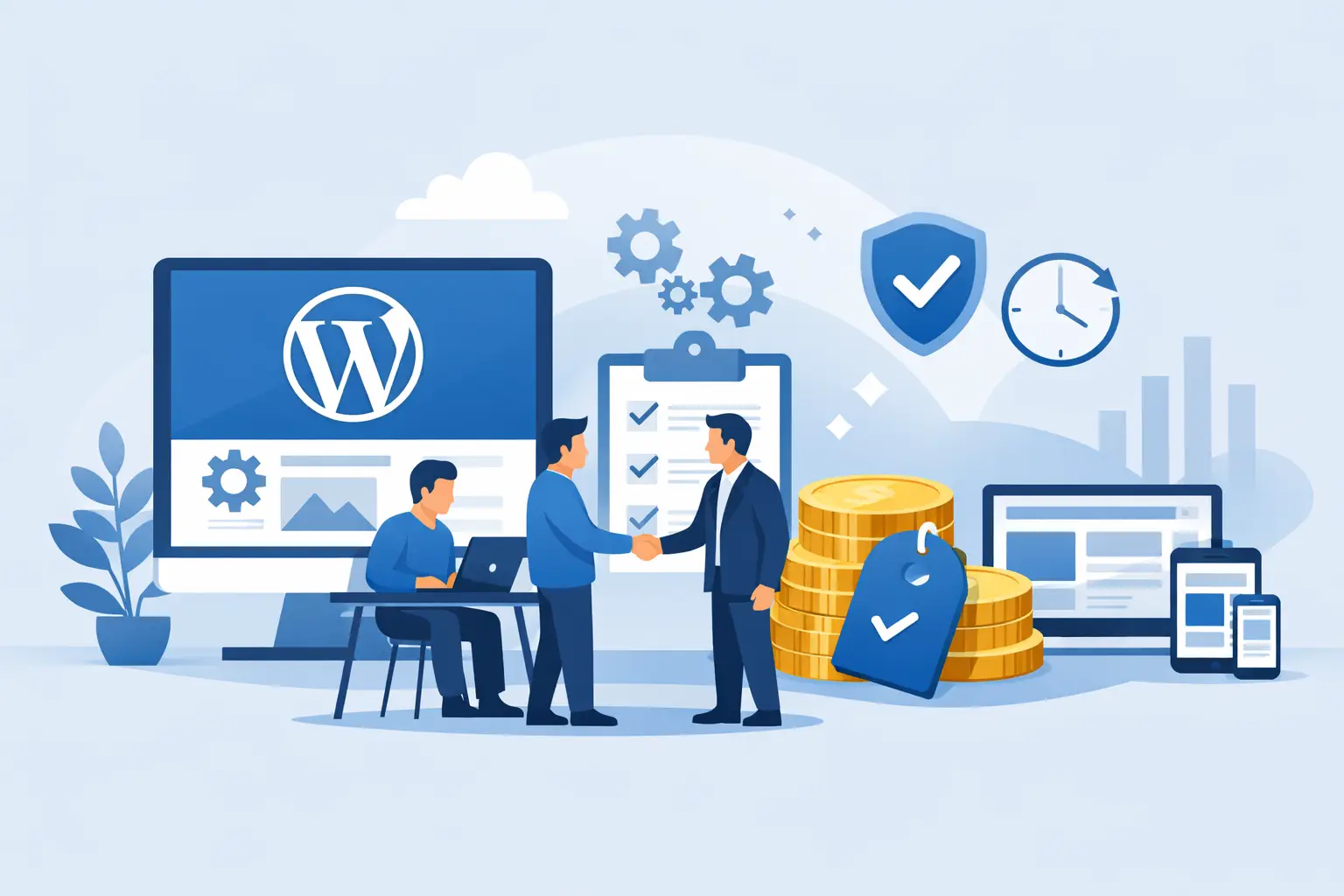 WordPress Betreuungsmodell mit Festpreis erklärt